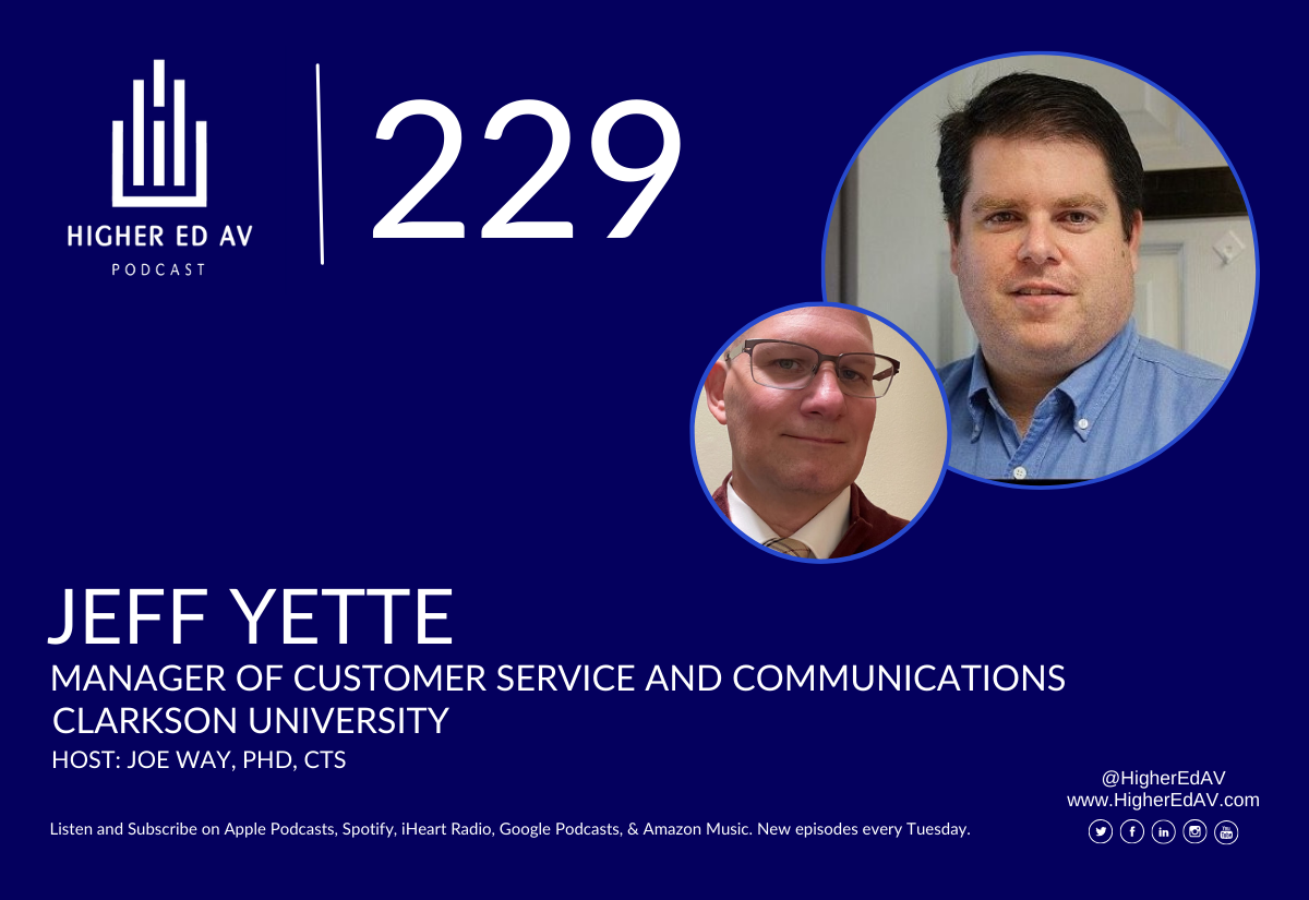 HEAV 229 Higher Ed AV Jeff Yette Clarckson University
