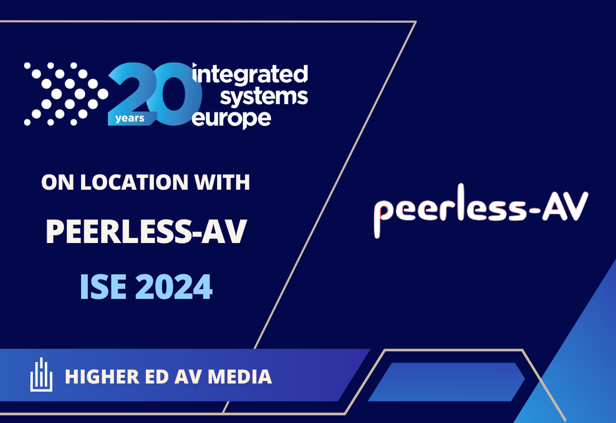 ISE 2024 Peerless-AV Higher Ed AV