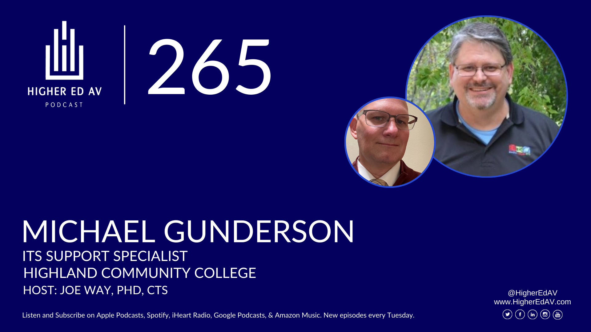 265 Michael Gunderson Higher Ed AV Podcast