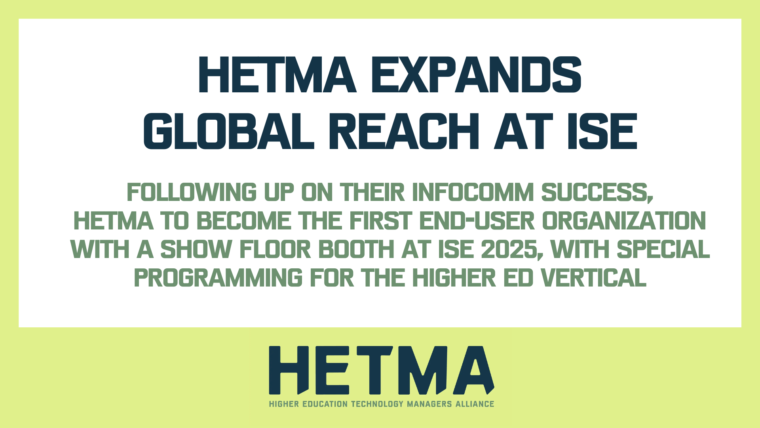 HETMA Expands Global Reach at ISE | Breaking News – Higher Ed AV Media