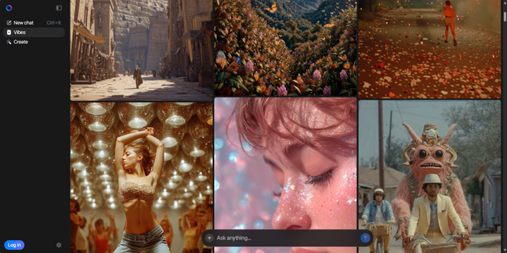 screenshot of meta ai, A collage of images of people and buildings