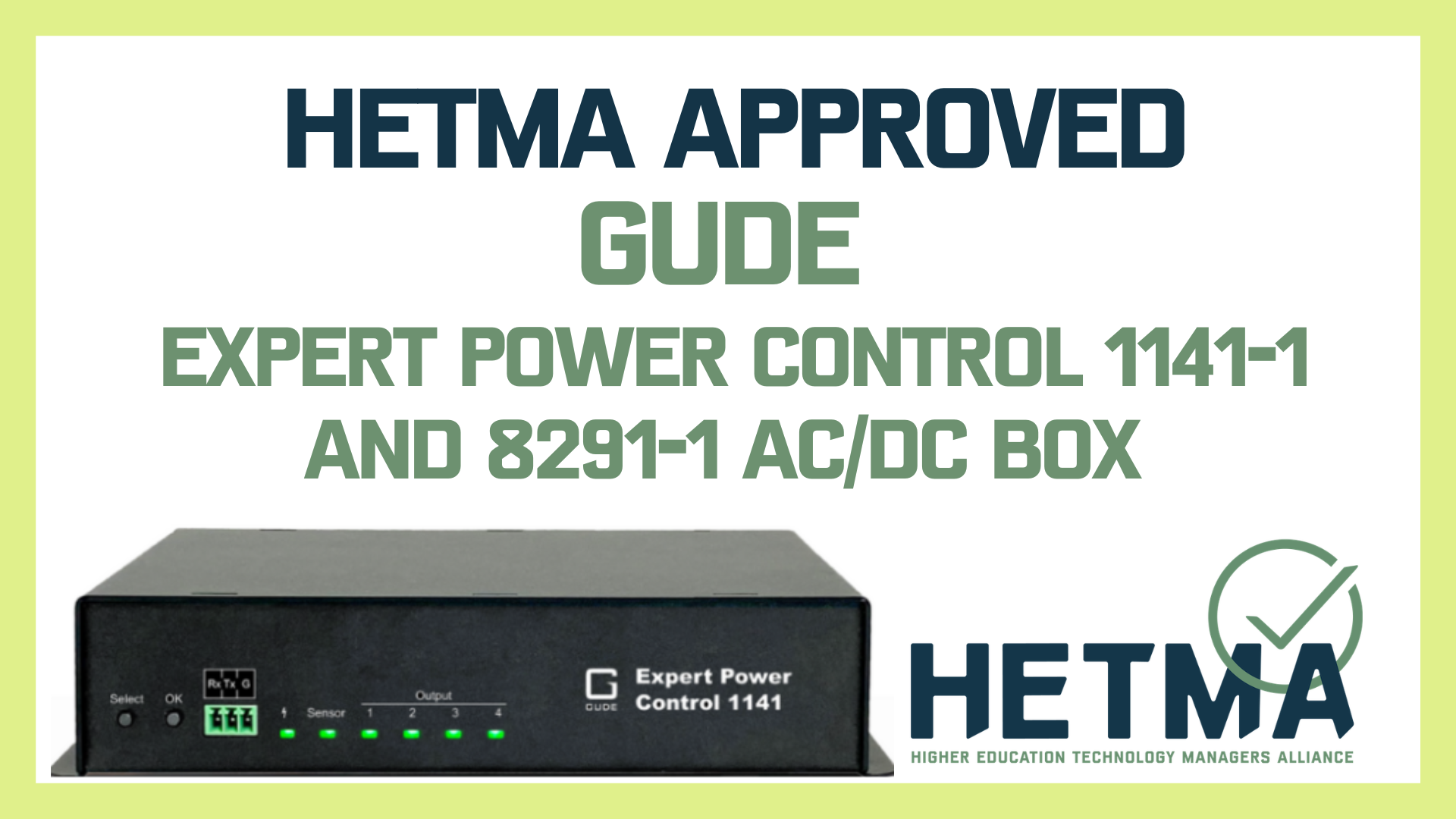 Approved Expert Power Control 1141-1 and 8291-1 AC/DC Box