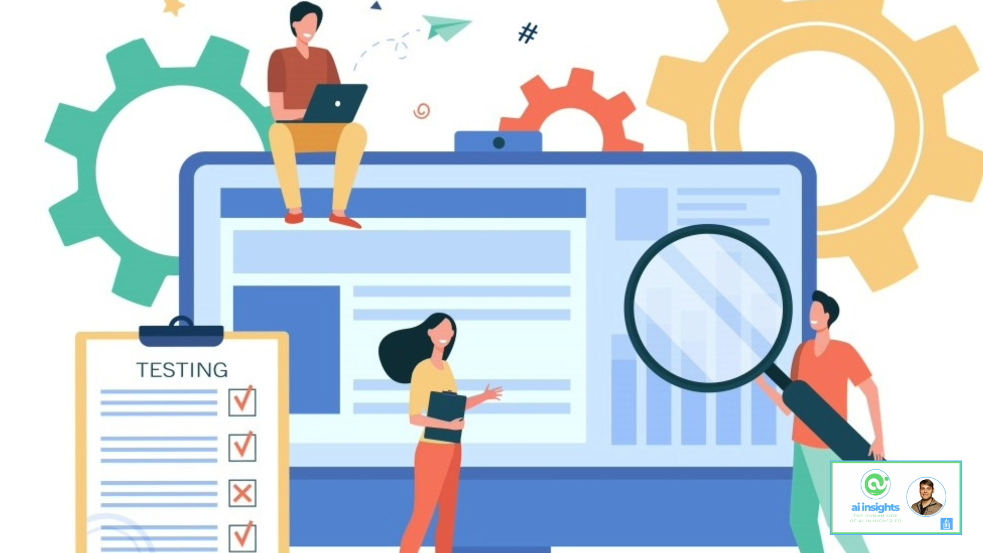 Testing on a computer screen and checkboxes