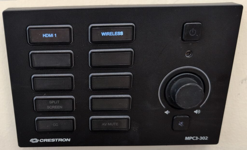 Creston button panel