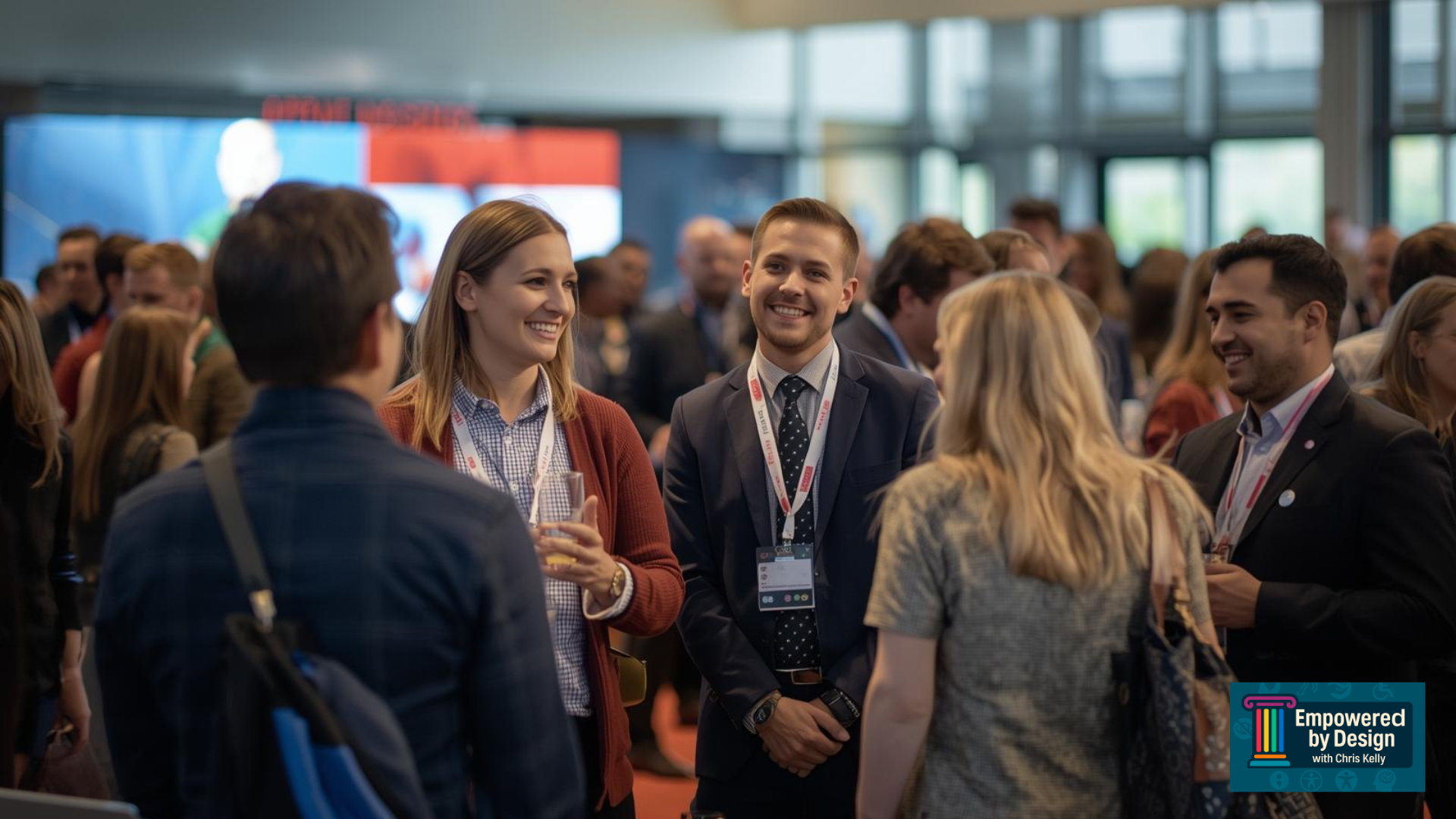 People meeting at a conference