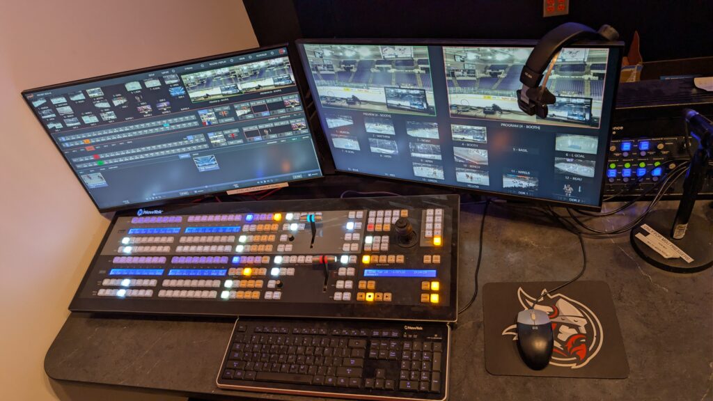 Broadcast mixing area