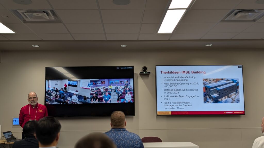 Mike Pedersen giving a presentation