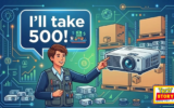 Troy Story: A man saying he wants 500 projectors.