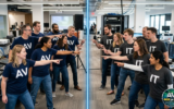 AV and IT people pointing at each other