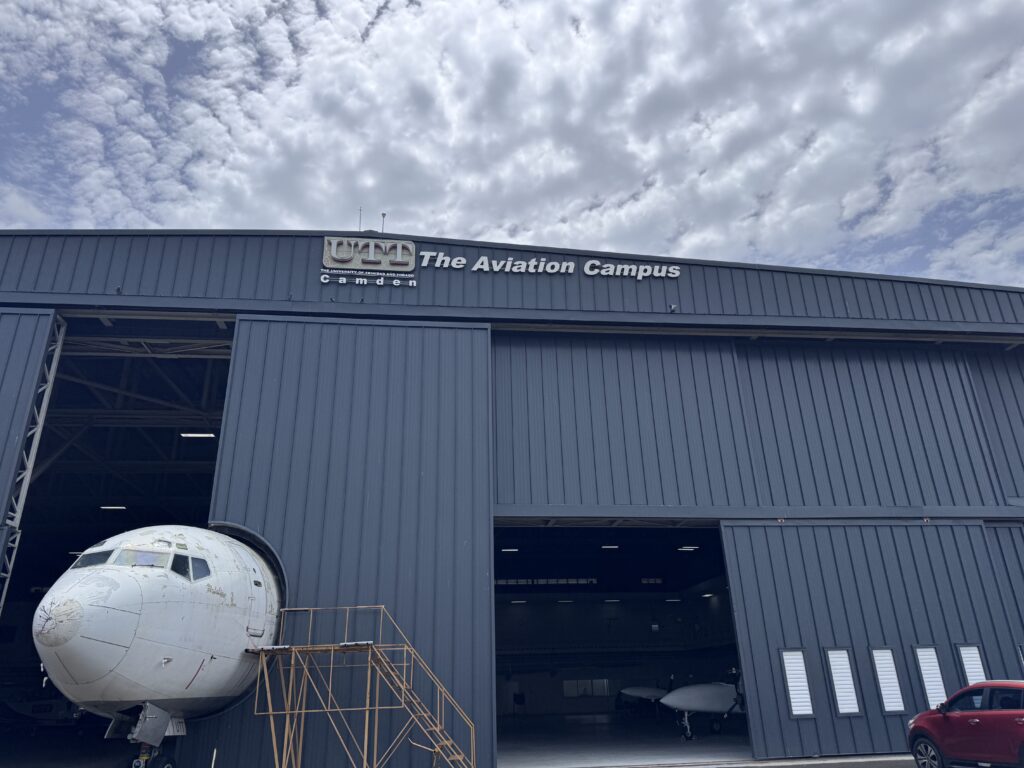 Outside view of Aviation Campus building