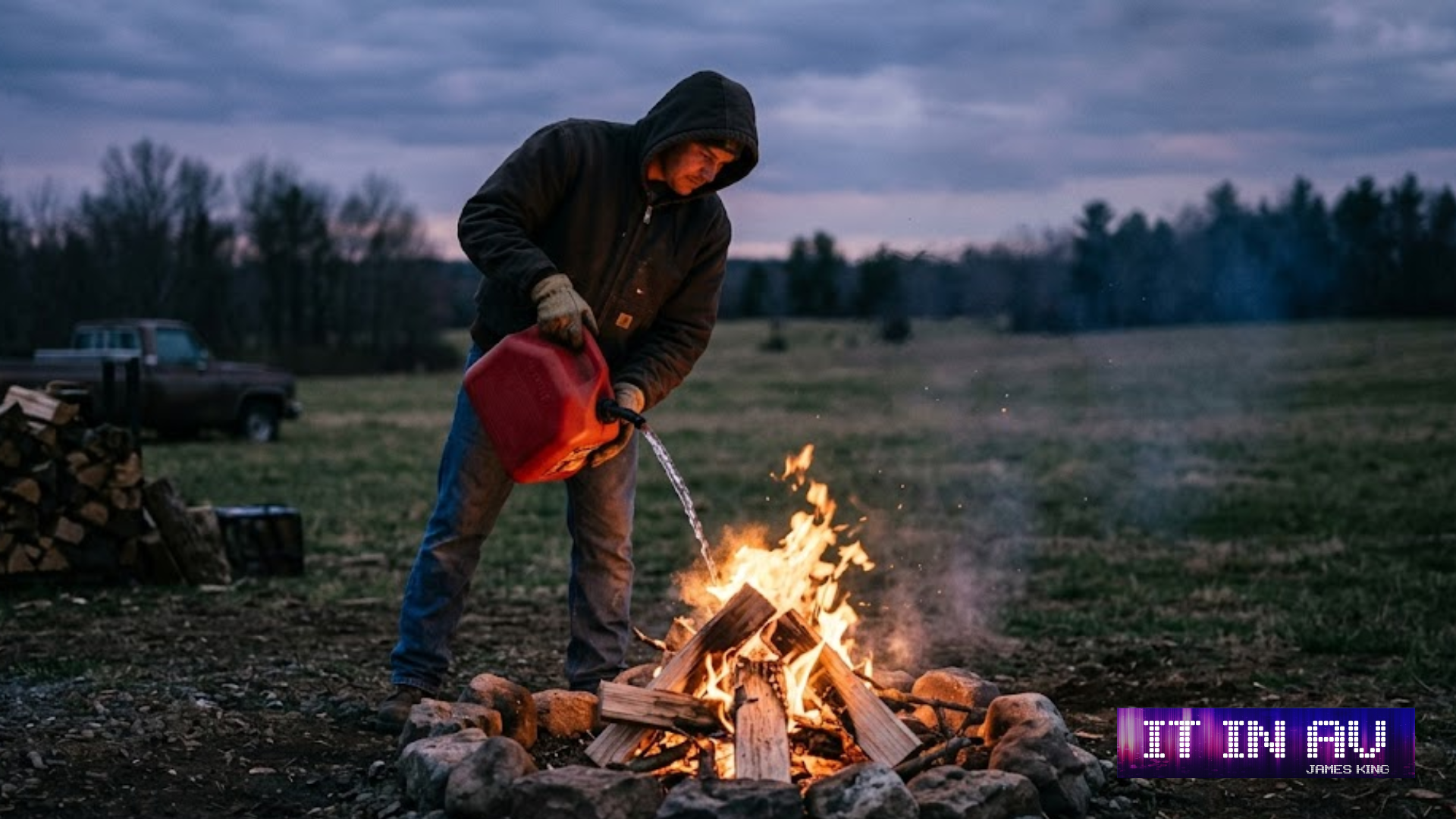 Pouring gas on fire