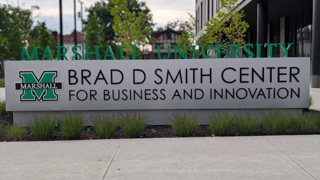 Sign for Brad Smith Center