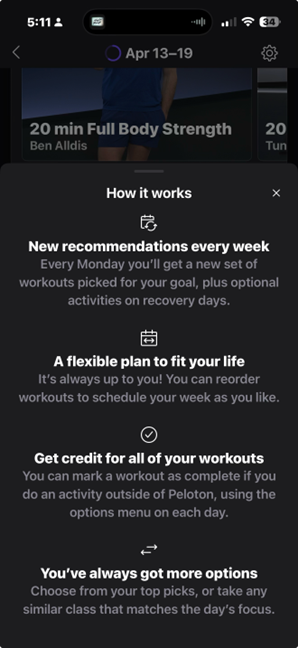 Intro guide to Fitness app