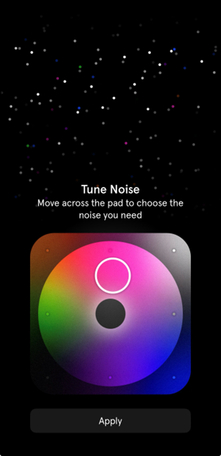 Noise tuning app