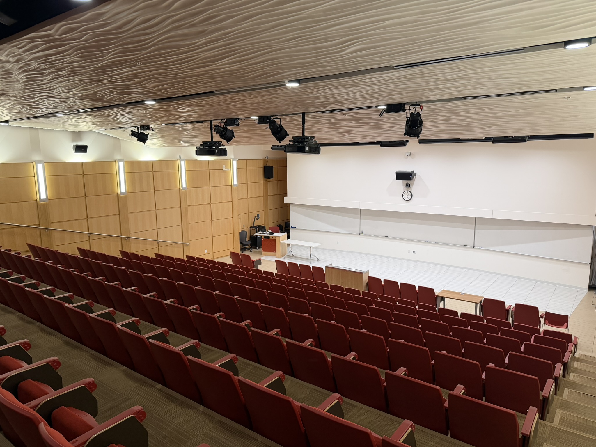 Auditorium toward screens