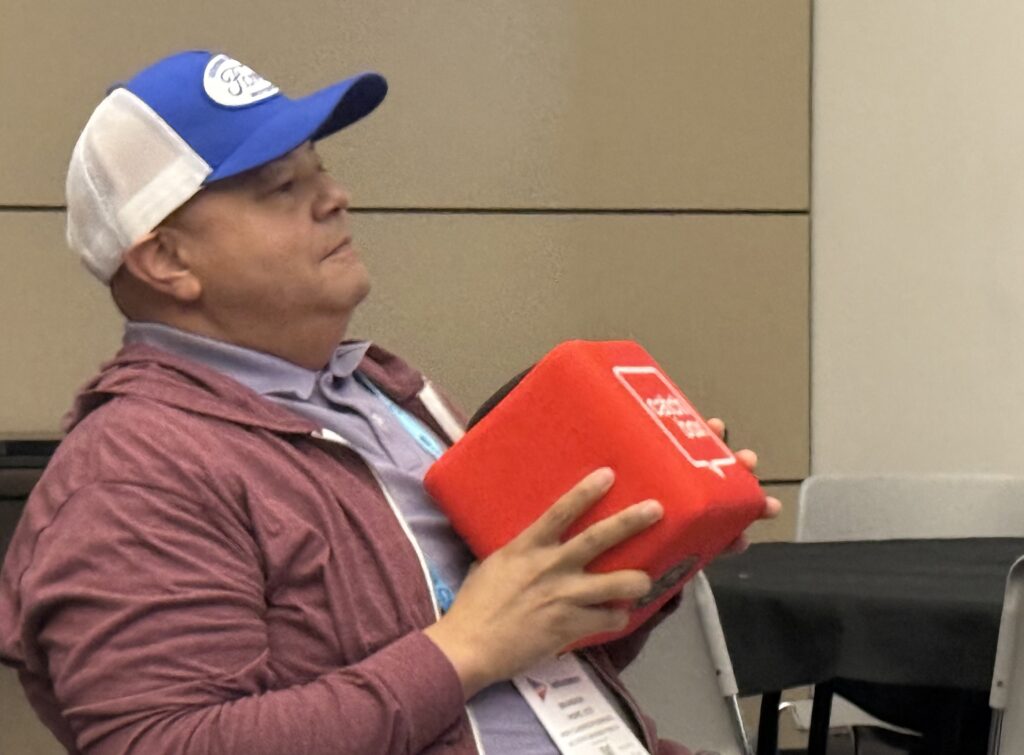 man with Catchbox