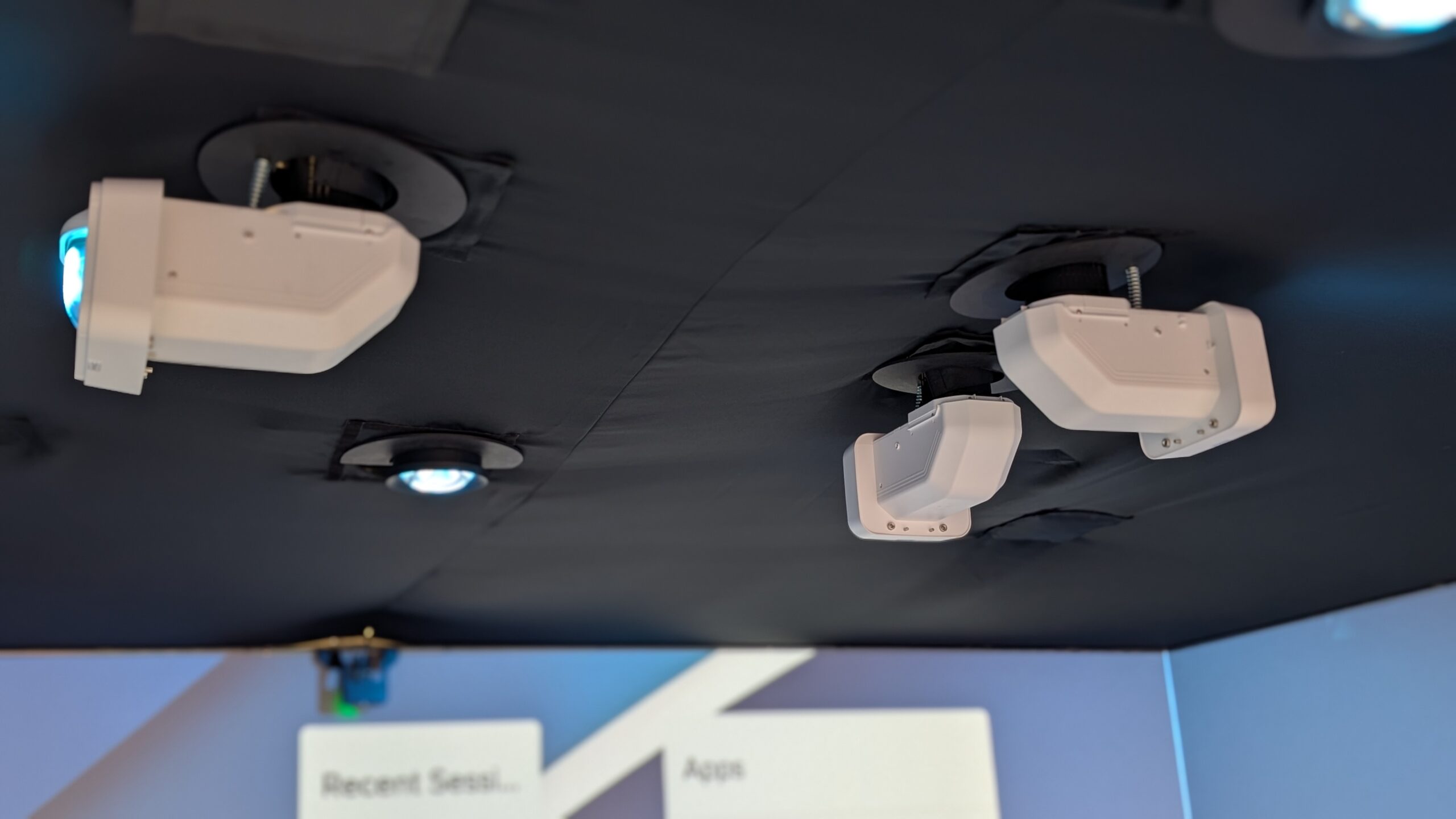 Projectors in Igloo booth