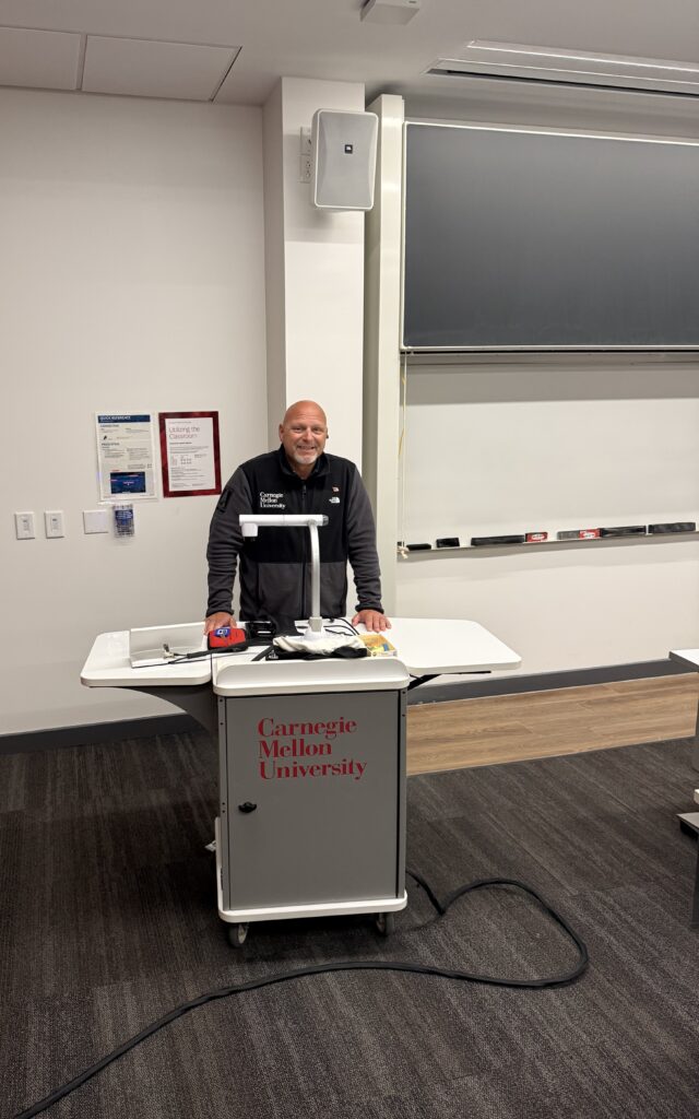 Dan at lectern