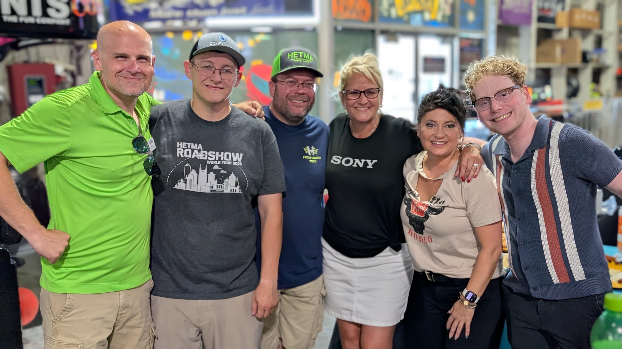 Group photo at racing
