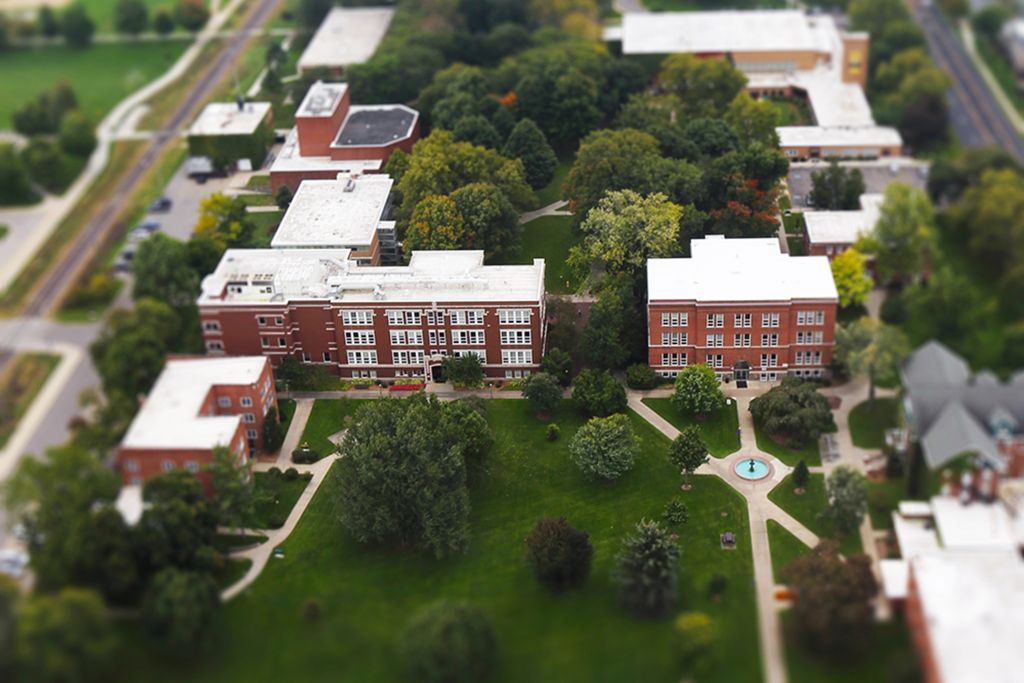 Aerial view of Goshen