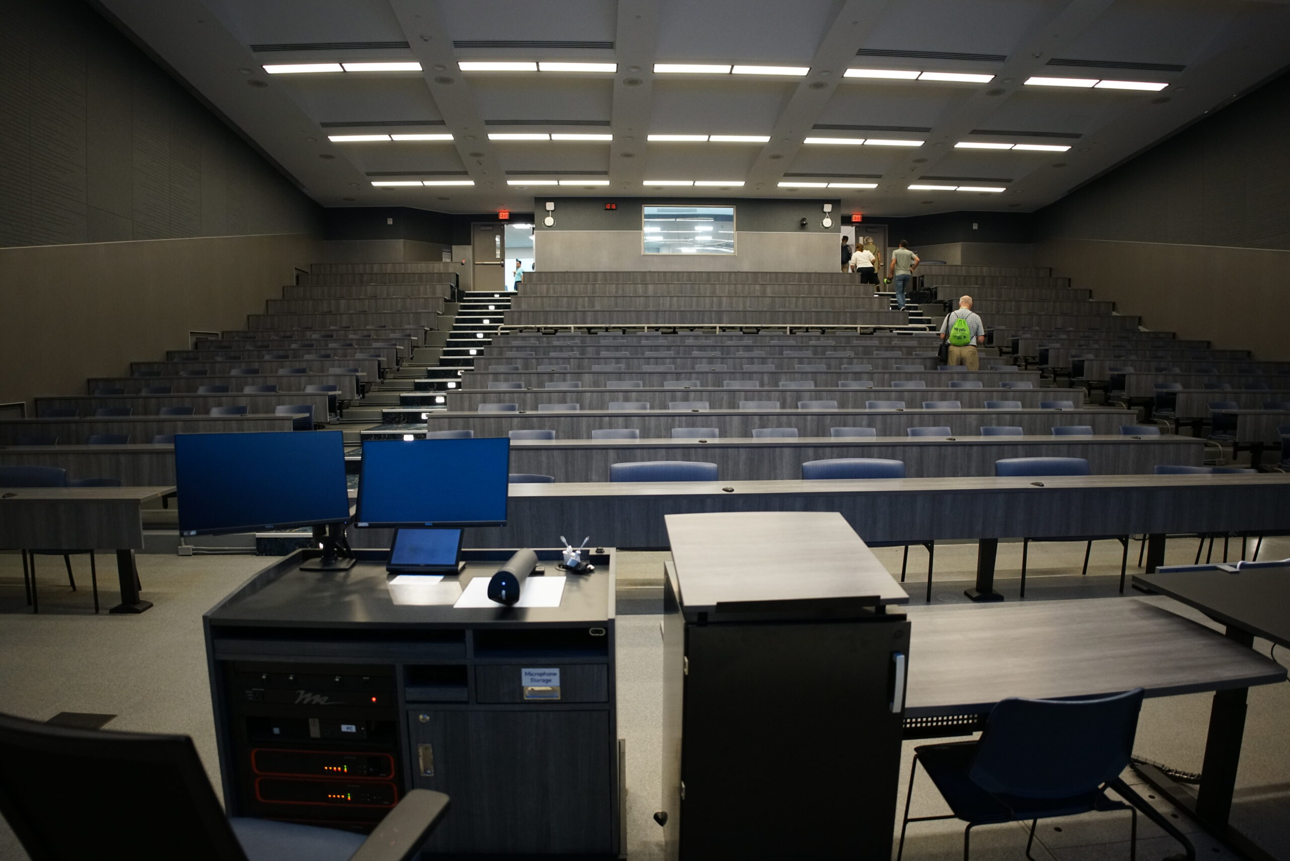View from front of lecutre hall